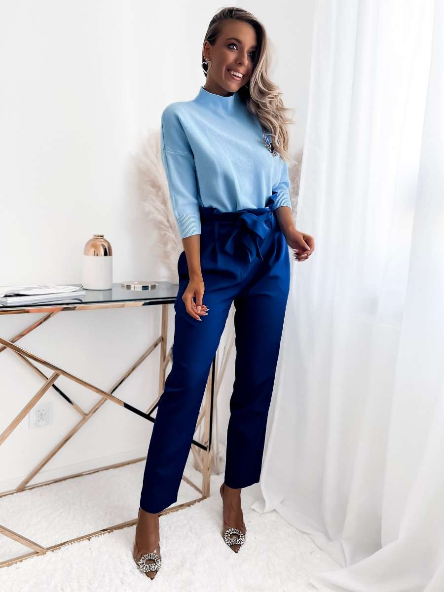 spodnie wiązane z wysokim stanem (8)