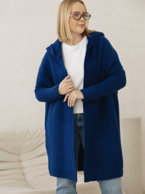 Kardigan z kapturem - atrament